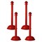 Mr. Chain Red HD Stowable Stanchion, 6PK 93605-4 - alternate 1